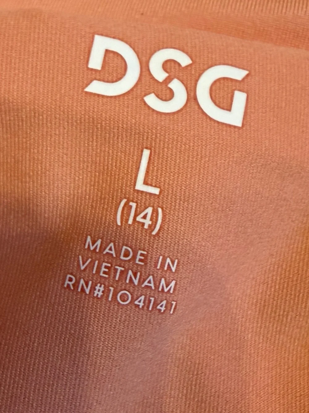 DSG FASHION TIERED SKORT GIRLS SUMMER PEACH Built in Shorts KIDS Large 14